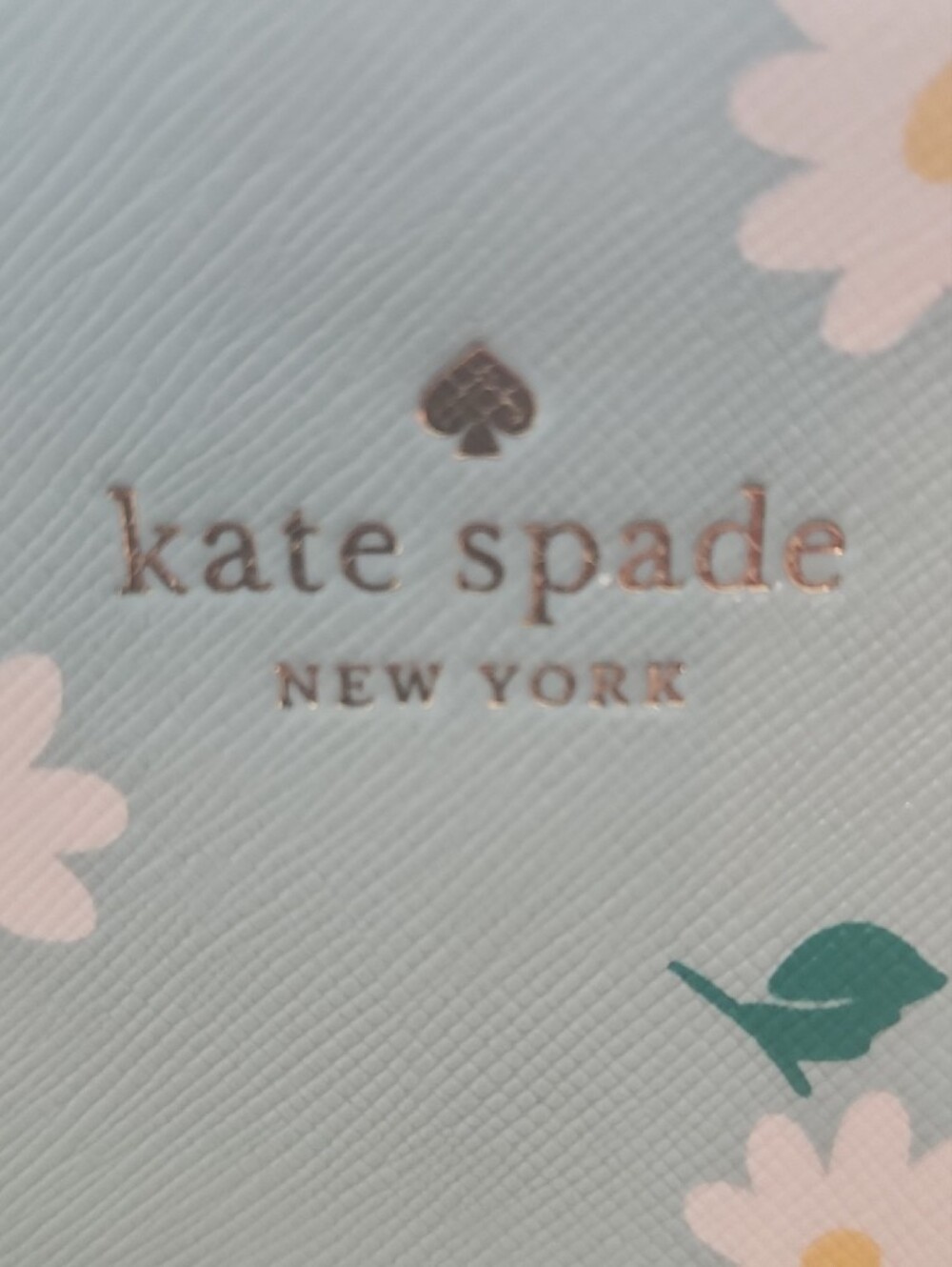kate spade blue daisy print tote - Picture 2 of 15